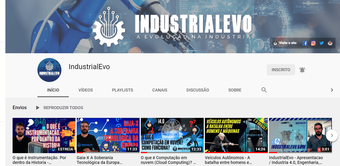 banner youtube canal industrialevo